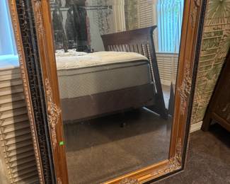 Large Black and gold mirror $100.00
46”x 34”
