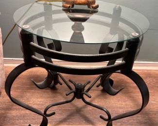 Glass Top green metal base End Tables
$ 60.00 each