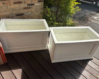 Cape Cod plastic planters $75.00 each
36”w 20”d 20” t