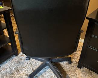 (2) black rolling office desk chairs 
$60.00 each