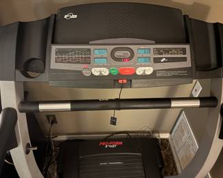 Pro Form 830QT Treadmill $400.00
Fold up, EKG, incline
34”w 29”-72”L 60”t