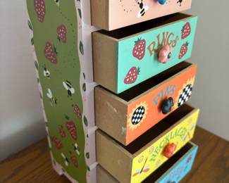 Little jewelry box $ 24.00
5.5”w 4”d 12”t