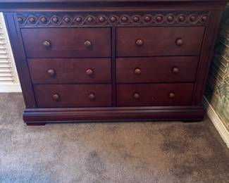 Six drawer dresser $ 150.00
48”w 18”d 31”t