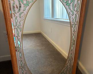 Vintage mirror $ 60.00.       22”w 35”t