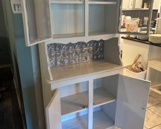 White Wood Hutch $150.00
33.5”w 15”d 67.5”t