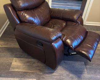 Faux Leather Rocker/ Recliner $250.00
41”w 36”d 38”t