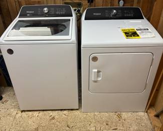 Whirlpool Top Load washer and Electric Dryer  2022. $800.00 set or $400.00 each