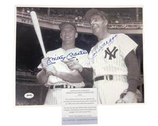 Signed Mickey Mantle/ Joe Dimaggio Certified Photo
