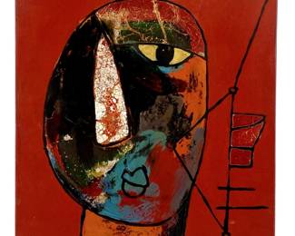 Mid-Century Singed Hieu Vietnamese Painting
