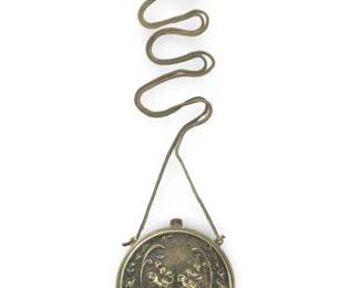 Art Nouveau German Silver Chatelaine Coin Holder
