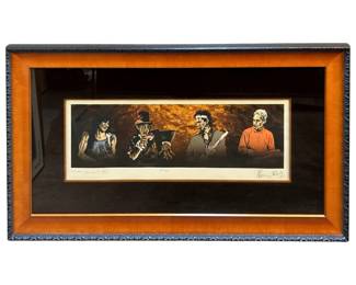 Signed Ronnie Wood “Voodoo Four" Lithograph
