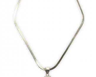 Delightful Sterling Silver Dichroic Glass Pendant
