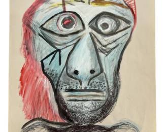 Signed Attributed Picasso Mixed Media
