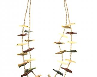 2 Strand Native American Sterling Heishi Multi
