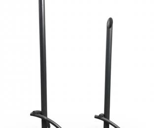 Pair Mid-Century Modern Welded Steel Candle Sticks
