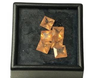 (6) Loose Lab Garnet Gemstones
