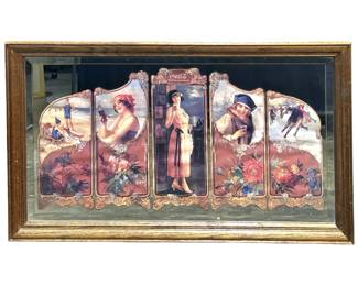Antique Centennial Edition Coca-Cola Mirror
