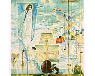 Signed Dali “Discovery of America" Lithograph
