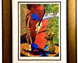 Marcus Glenn Instruments Imitating Life Lithograph
