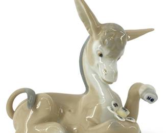 Lladró Porcelain “Donkey in Love" Sculpture
