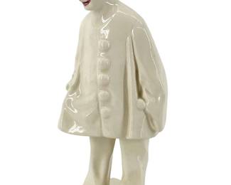 Unique Denmark Porcelain Clown Sculpture
