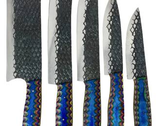 5pc Hand Forged Cutlery Knives
