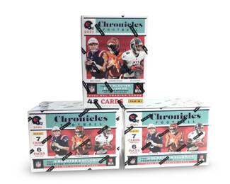(3) 2021 Panini Chronicles NFL Blaster Boxes
