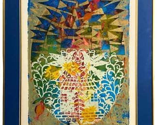 Signed Shraga Weil ‘S-168 Paper Cuts' Lithograph
