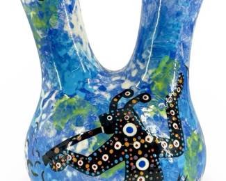 Signed Mana Peyote Way AZ Wedding Vase
