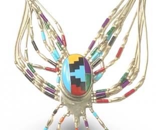 10 Strand Liquid Silver Multi Stone SR Native
