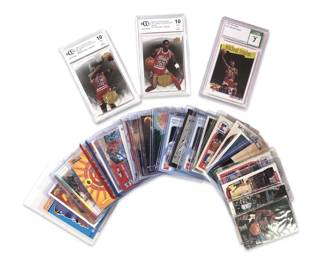 (28) Assorted Michael Jordan Basketball Trading
