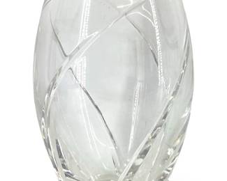 Tiffany Crystal Swirl Vase
