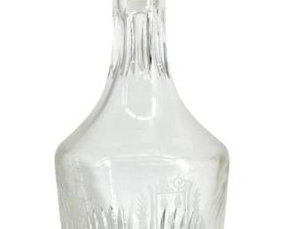 Antique Baccarat Canterbury Crystal Decanter
