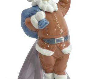 1997 Lladro Porcelain “Jolly Santa" Sculpture
