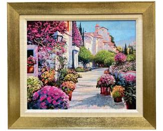 Signed Howard Behrens “Blissful Burgundy" Giclee
