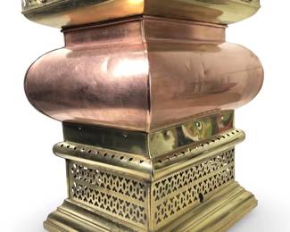 Neoclassical Copper Brass Alter Stand
