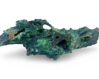 Vintage Green Crystallized Sculpture
