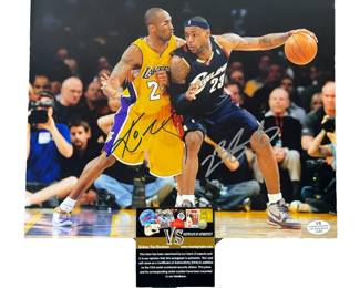 Autographed Kobe Bryant/ LeBron James Photo
