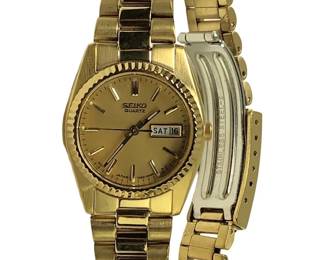 Vintage Seiko Gold Tone Presidential Ladies Watch
