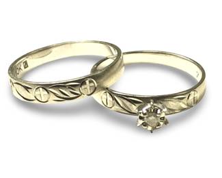 10KT White Gold Diamond Engagement Rings
