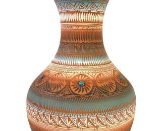 Large B. San Navajo Dine Vase
