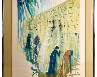 Salvador Dali ‘The Wailing Wall’ Lithograph 36/250
