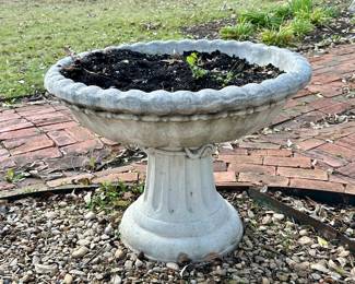Cast Stone Bird Bath/Planter