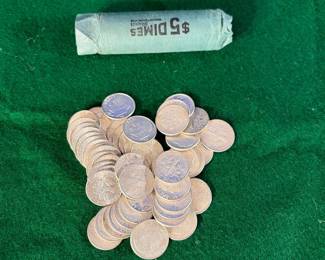 1961 Roosevelt Silver Dimes