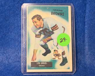 1955 Bowman Lou Groza card