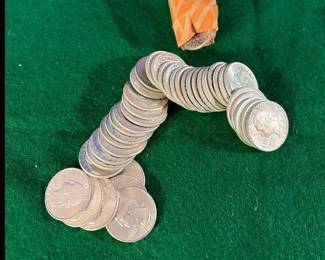 1964D Washington Silver qtrs