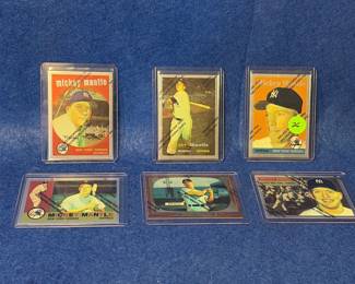 6Mickey Mantle 1996 chrome cards Topps