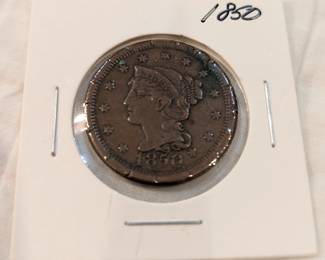 2 1850, 1851 Large Cents