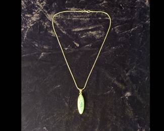 Sterling with light blue stone