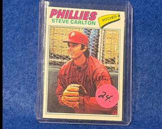 1977 Topps Steve, carleton card